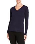 V Neck Drop Shoulder Cashmere