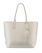 Payson Woven Leather Tote Bag