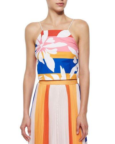 Marrisa Flower-stripes Top