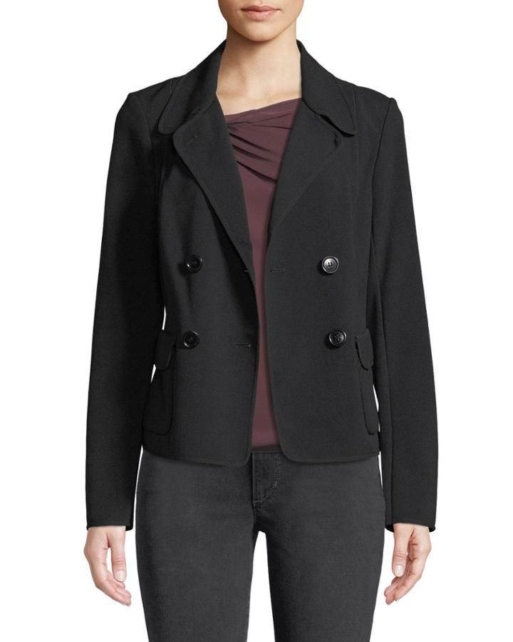 Double Breasted Patch-pocket Blazer Jacket