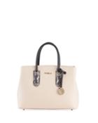 Tessa Small Tote Bag With Snake-embossed Handles