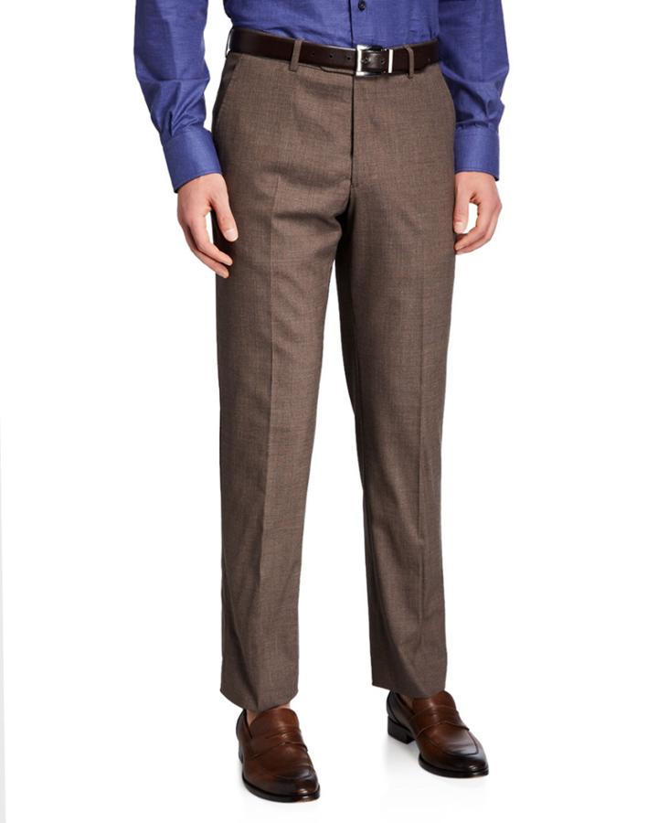 Men's Natural Stretch-wool Dress Pants