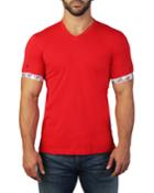 Men's Vivaldi V-neck T-shirt, Red