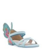 Chiara Embroidered Butterfly Sandals, Toddler