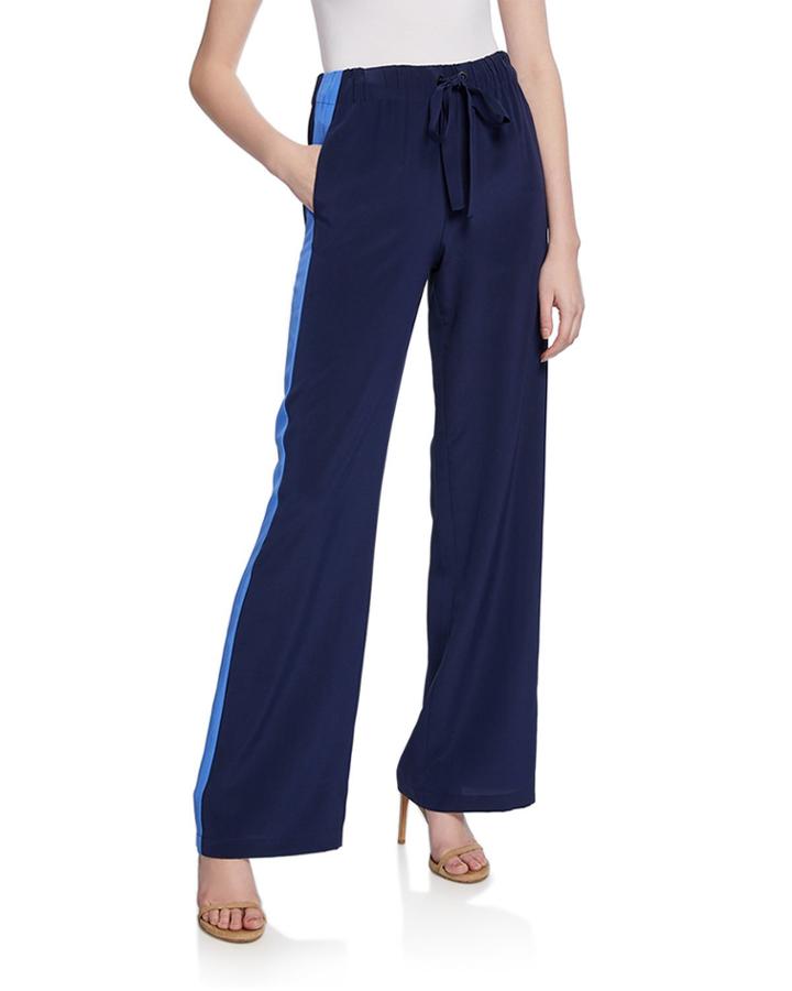 Ellington Silk Track Pants With