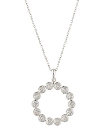 Delicate Pave Open Circle Nk