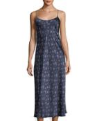 Calico Floral-print Silk Slip