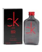 Ck One Red For Men Eau De Toilette Spray, 3.4 Oz./