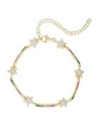Cubic Zirconia Star Bracelet, Rainbow