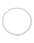 14k Yellow Gold Akoya Pearl Necklace,