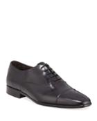 Men's Cole Medallion-toe Leather Oxfords