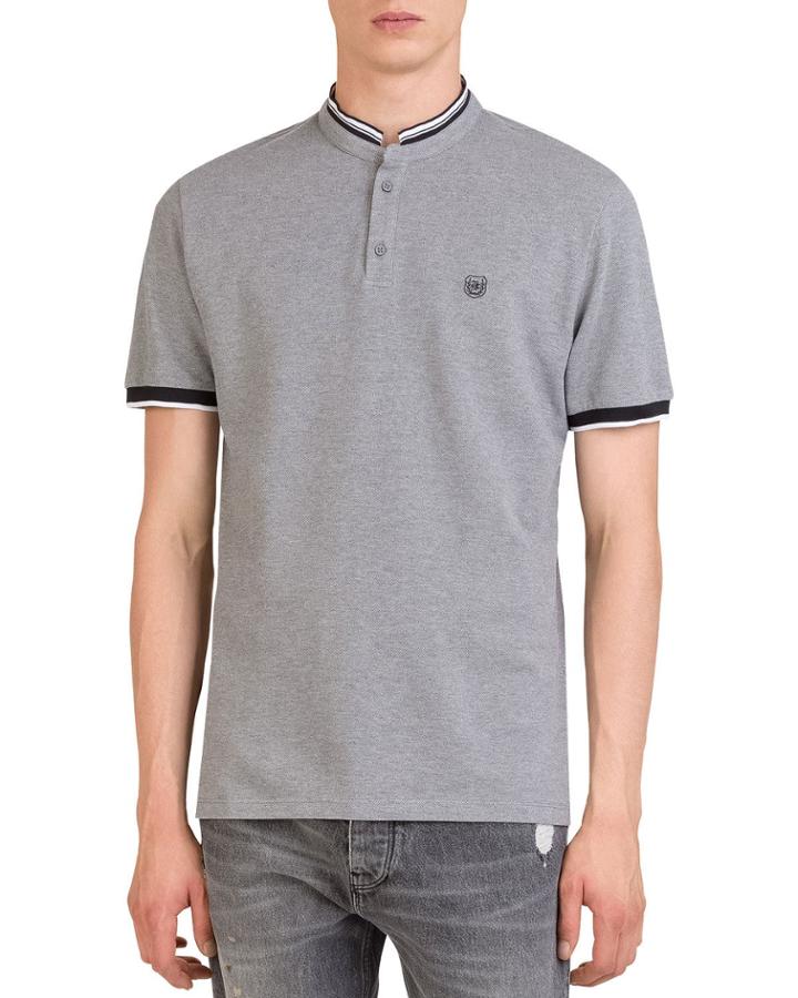 Men's Officer-collar Short-sleeve Polo