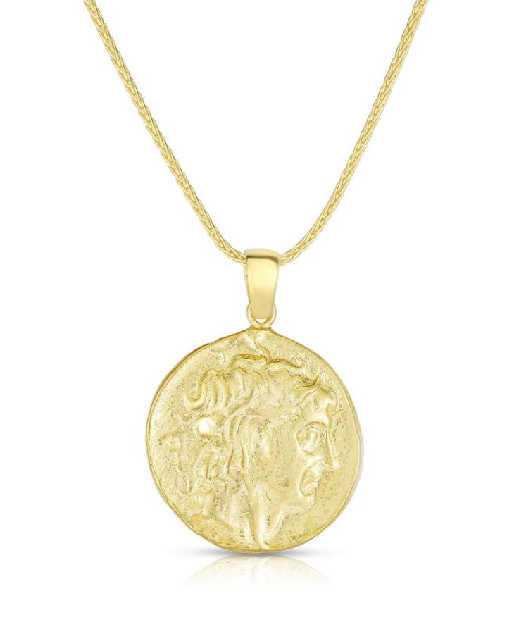 Greece Coin Pendant Necklace