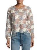 Floral-lace Long-sleeve