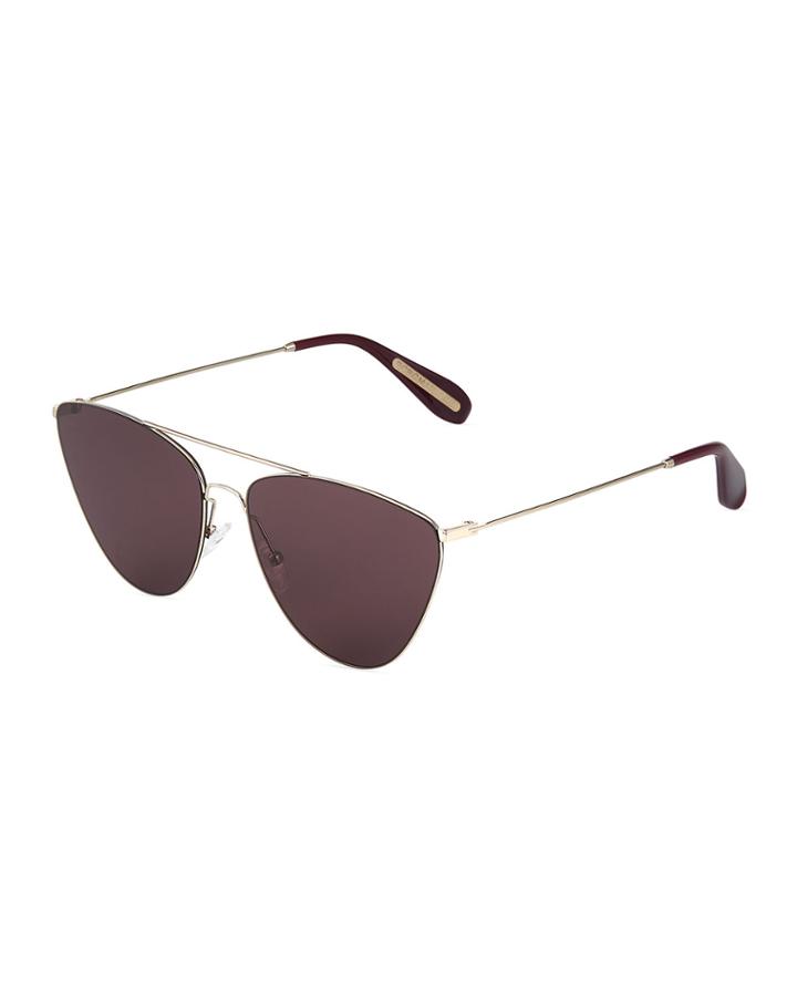 Metal Cat-eyed Aviator