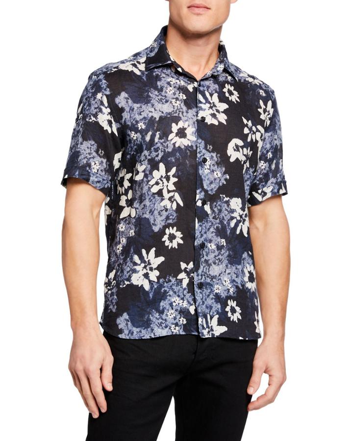 Men's Short-sleeve Tropical Floral