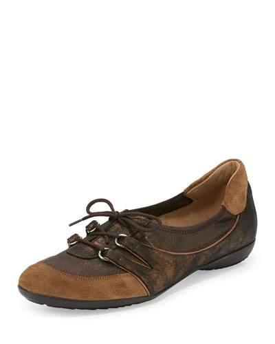 Bonnie Stretch Suede Sneaker, Bronze