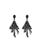 Large Cutout Impatiens Clip-on Earrings