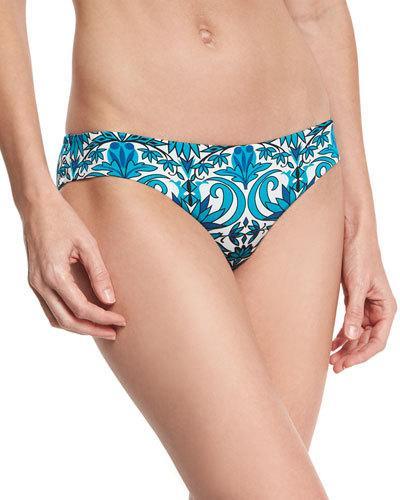 Azteca Vera Hipster Swim Bottom, Blue Pattern