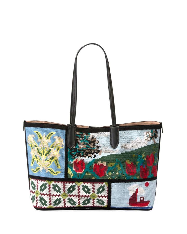 Small Tapestry Patchwork Shopper Tote Bag