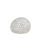 18k Domed Diamond Fashion Ring,