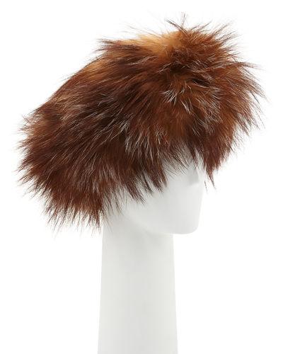 Fur Knitted Headband