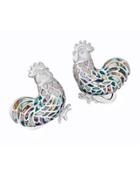 Abalone & Mother-of-pearl Rooster Cuff