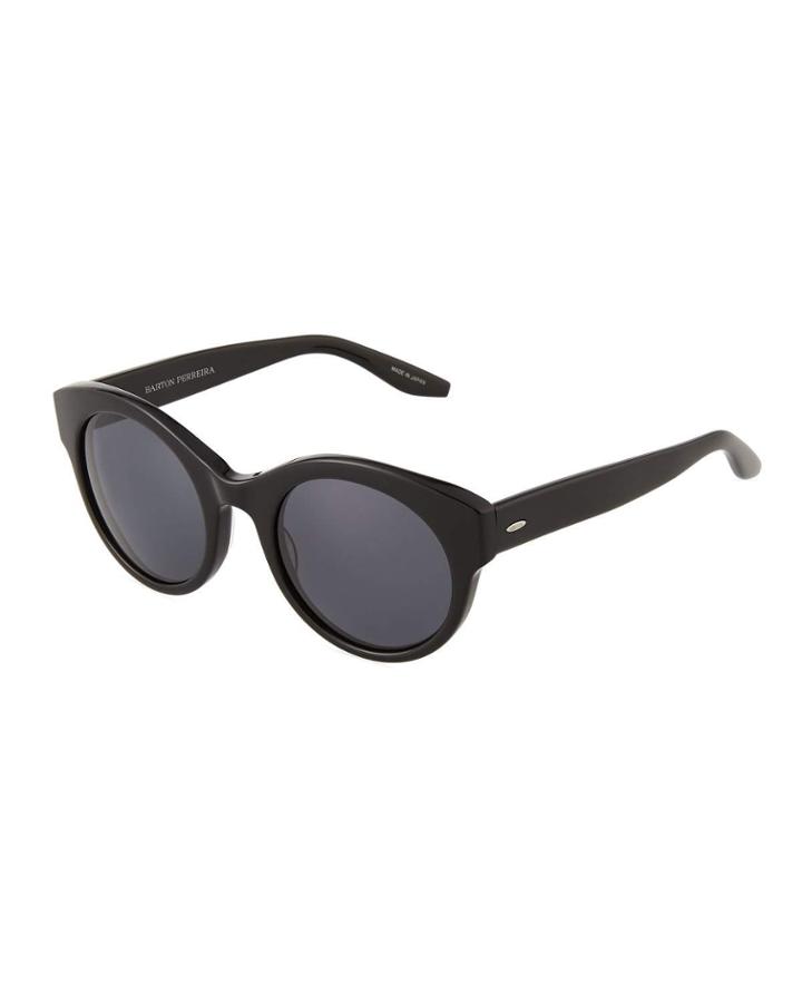 Isadora Cat-eye Sunglasses, Black Noir