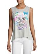 Butterfly Skull Graphic Tank,