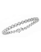 Milgrain Bezel-set Diamond Tennis Bracelet,