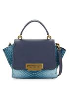Eartha Iconic Mini Satchel Bag, Pewter