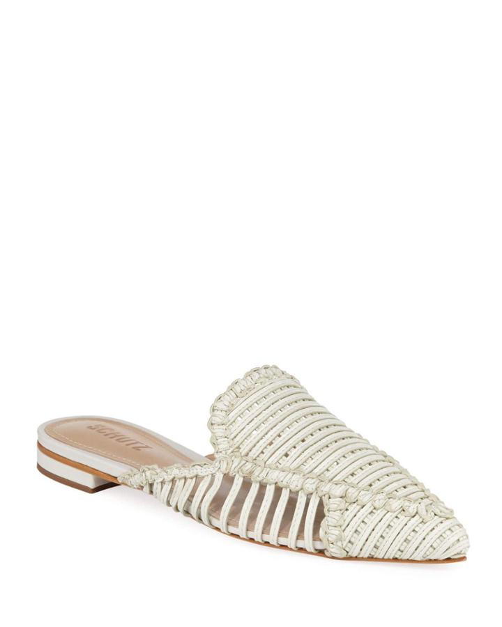 Marli Woven Leather Flat