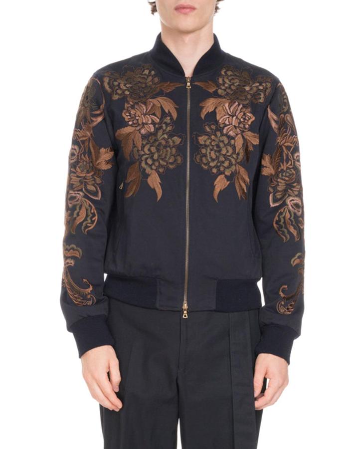 Vinny Reversible Cotton Bomber Jacket