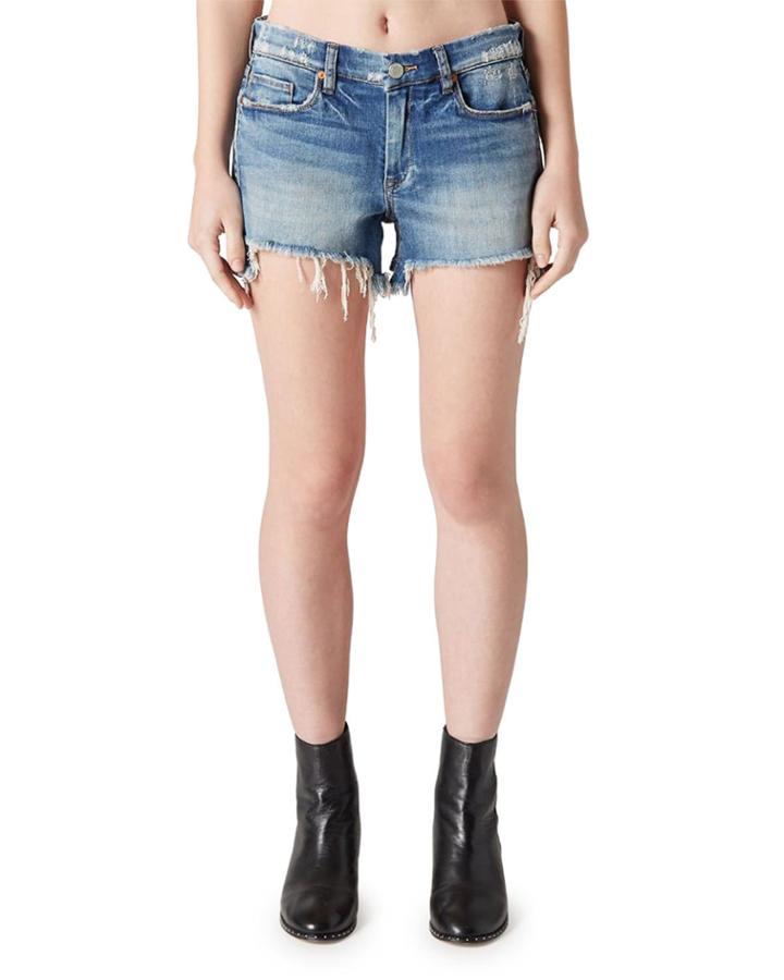 Cutoff Mid-rise Faded Denim Cutoff
