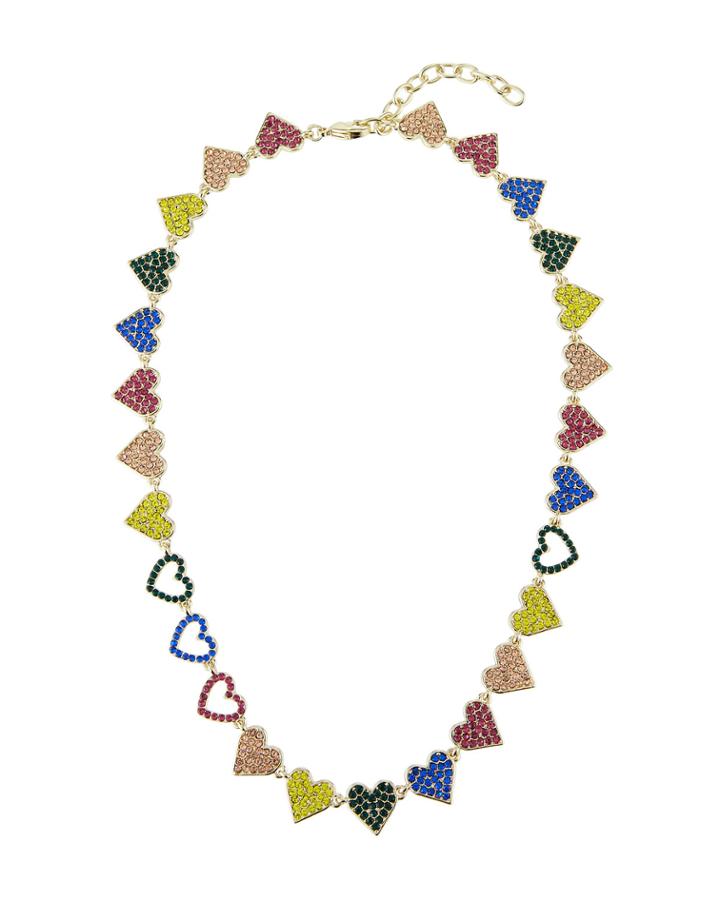 Linked Heart Necklace,