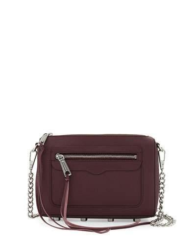 Avery Leather Crossbody Bag, Port