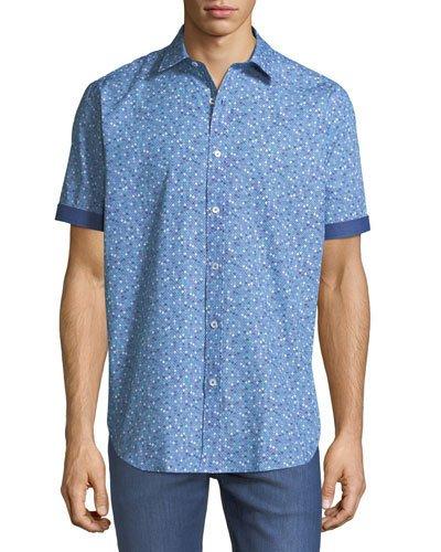 Shaped-fit Short-sleeve Dobby