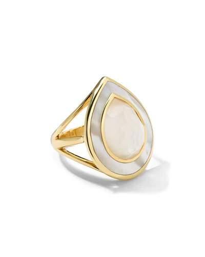 18k Ondine Teardrop Mother-of-pearl Doublet &