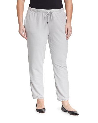 Vintage Drawstring Sweatpants, Light Gray,