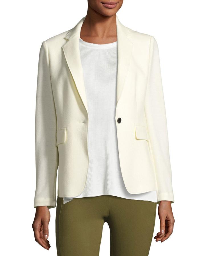 Wool Club Jacket, White