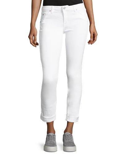 Bacara Low-rise Slim-leg Cropped Jeans