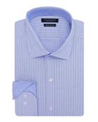 Men's Trim Fit Stretch Fancy Striped Zigzag Dress