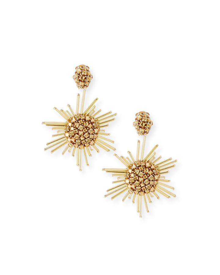 Fireball Drop Clip-on Earrings