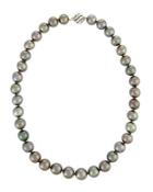 14k Black Tahitian Pearl Necklace,