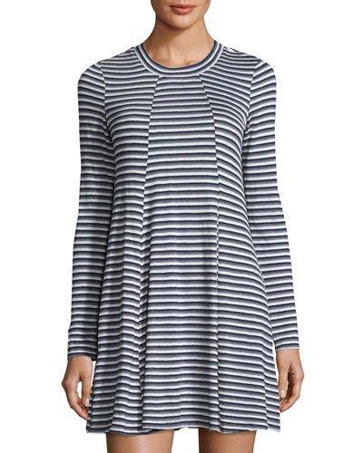 Striped Jersey Dress, Blue/white