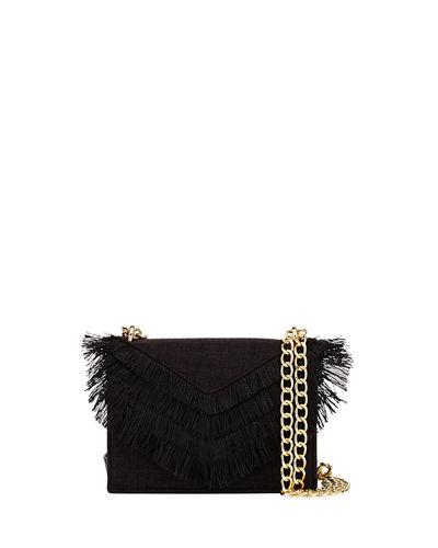 Felix Linen Fringe Crossbody Bag