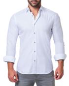 Men's Fibonacci Sparkle White Shaped-fit