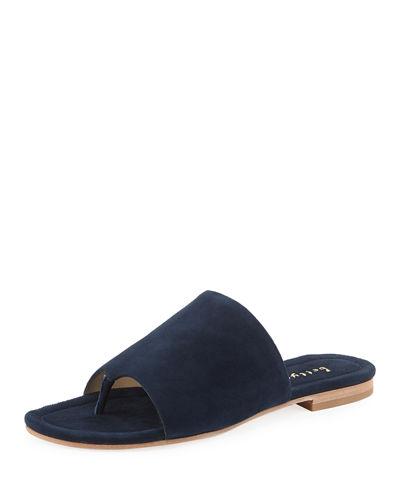 Sloane Suede Slide Flat