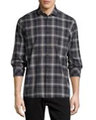 Plaid Long-sleeve Oxford