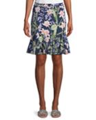 Floral-print Soft Godet